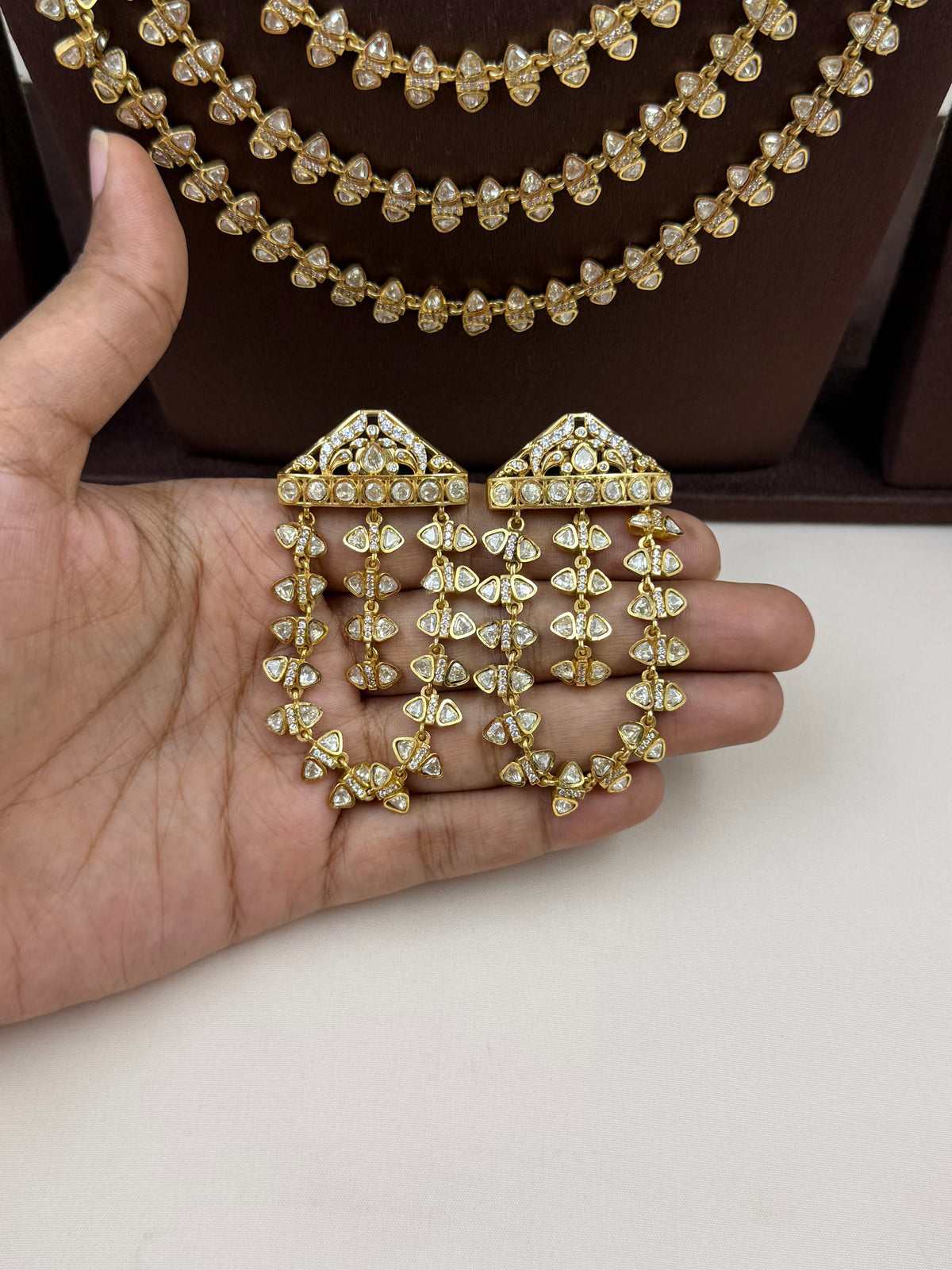 Ruchika Moissanite Necklace Set