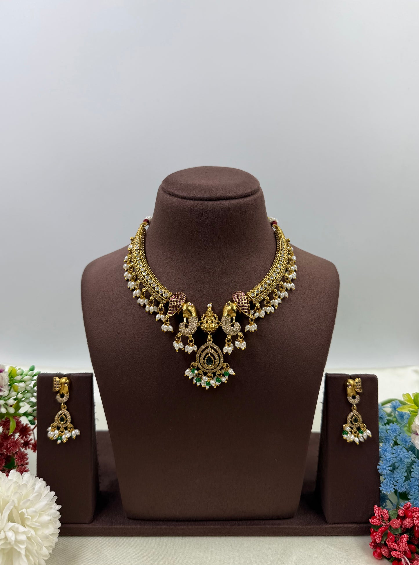 Smita Traditional Temple Hasli Necklace