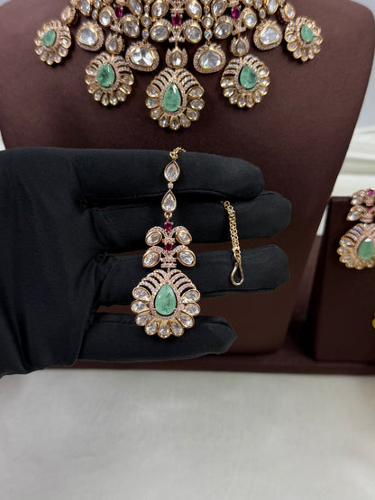 Gouri Moissanite Choker Necklace Set