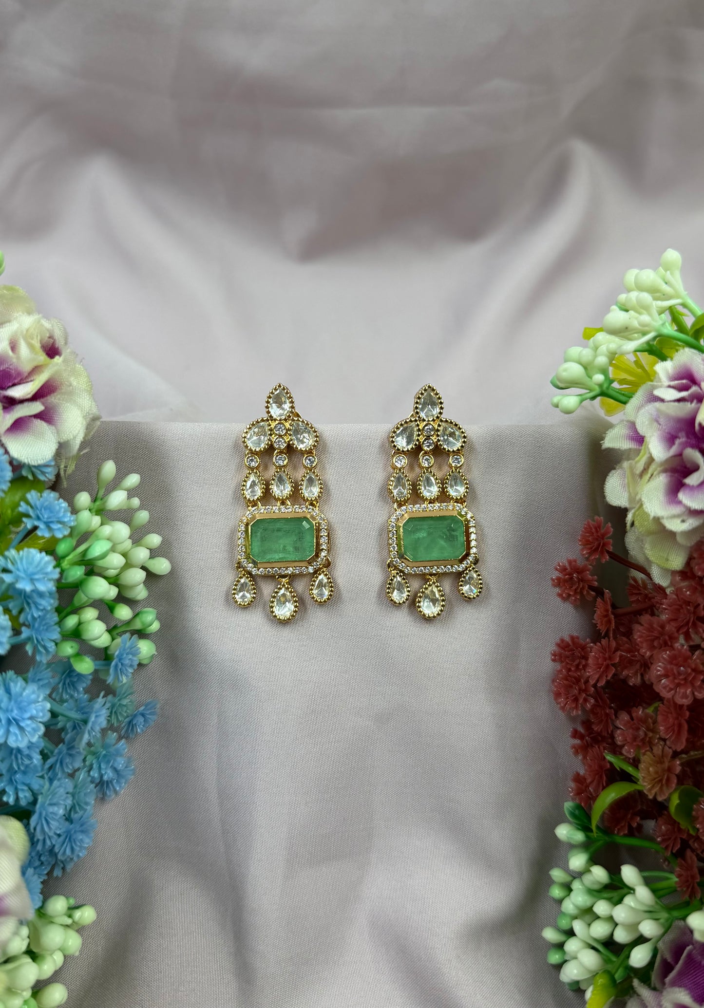 Radha Moissanite Earring