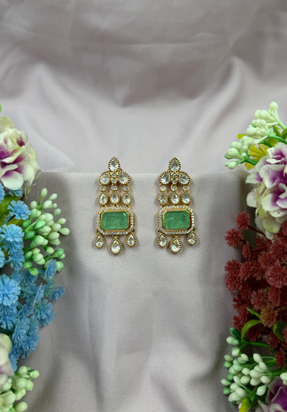 Radha Moissanite Earring