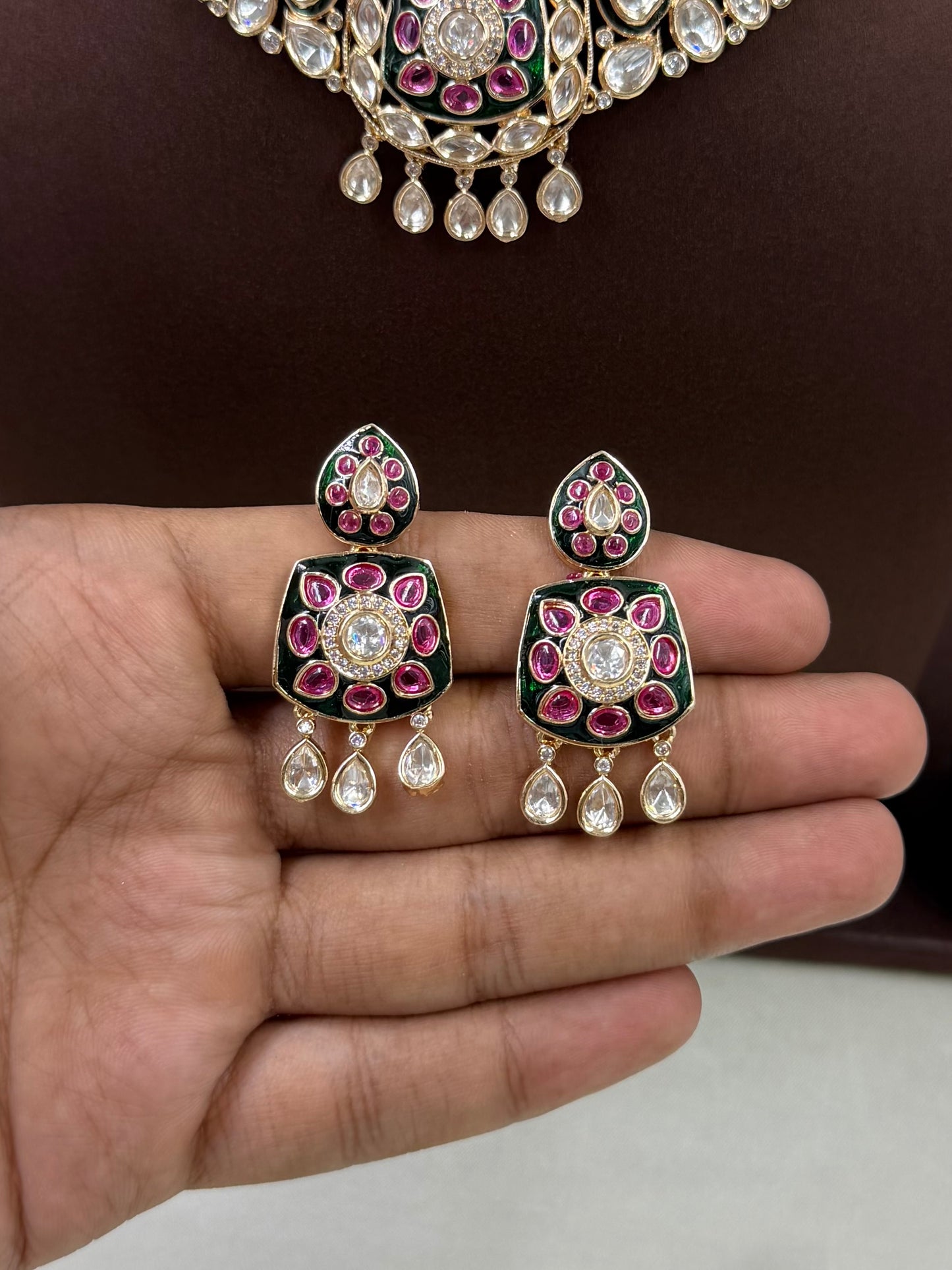 Kavya Moissanite Necklace Set