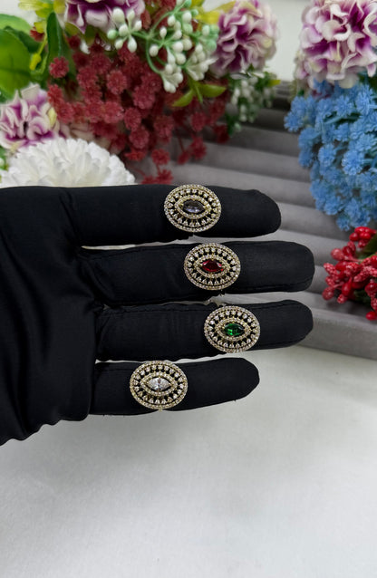 Yajna Victorian American Diamond Ring (Adjustable)