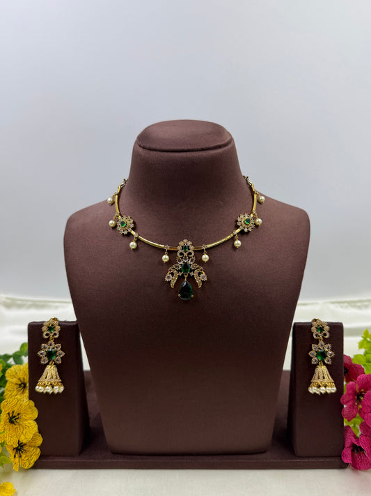 Rohini Traditional Hasli Necklace