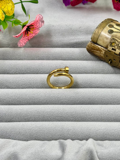 Brynlee Anti-Tarnish Stainless Steel Ring (Adjustable)