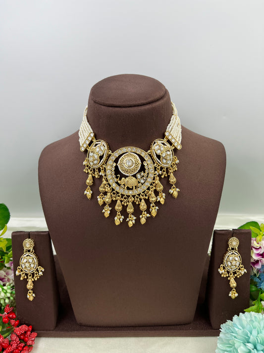Pihu Antique Choker Necklace