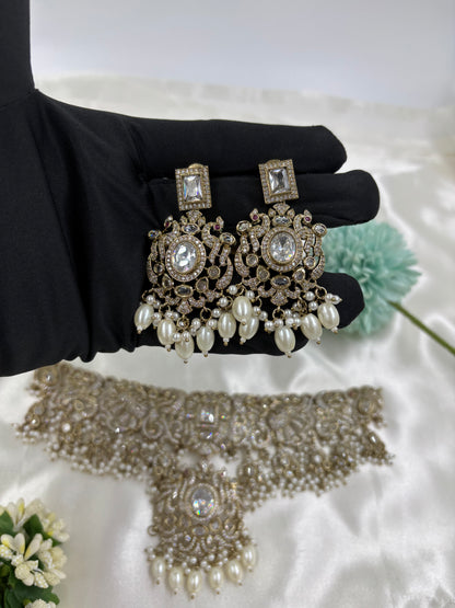 LORA PREMIUM VICTORIAN CHOKER NECKLACE SET