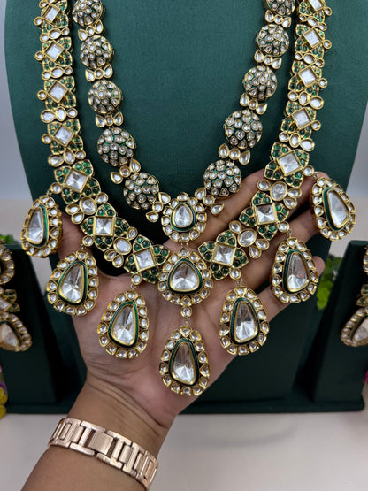 Vasundhara Polki Bridal Long Necklace Set