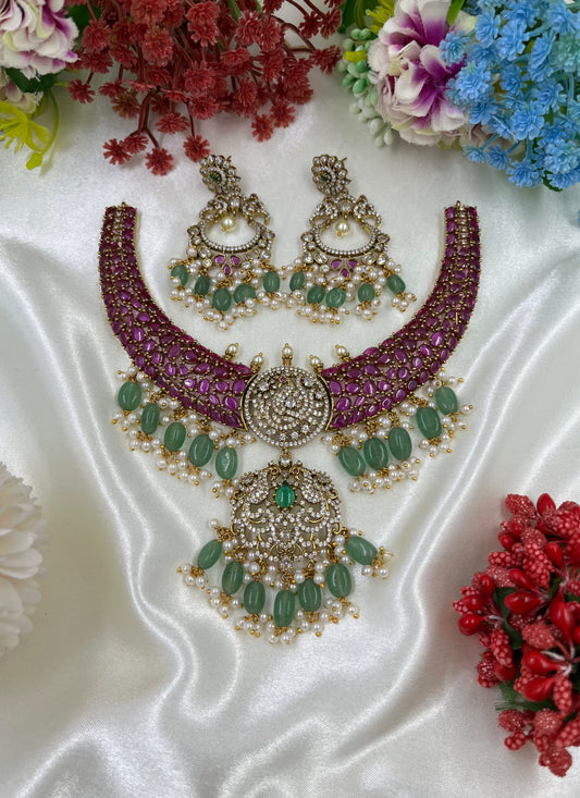 Jijabai Premium Victorian Hasli Necklace