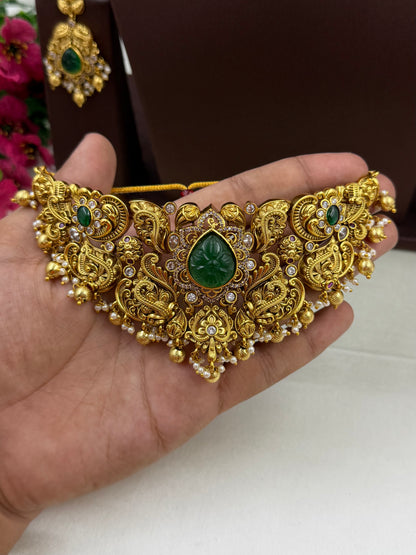 Deepali Traditional Temple Choker Set
