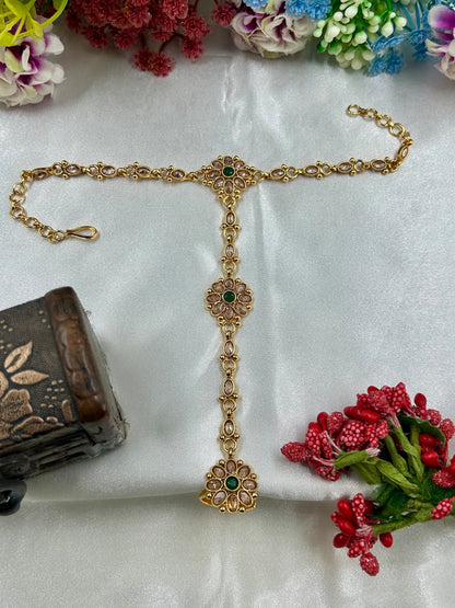 Mayuri Traditional Gold Hath Panja (One Pis)