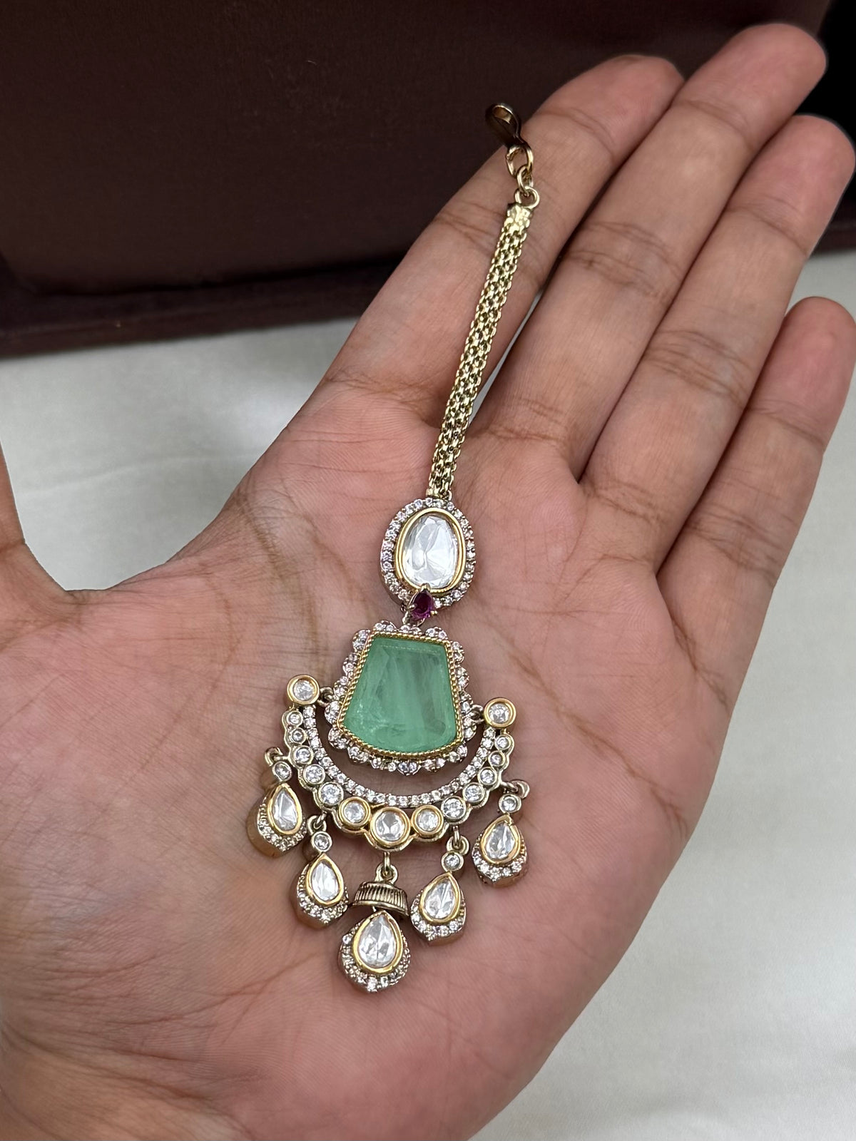Snehal Maharani Victorian Choker Necklace Set