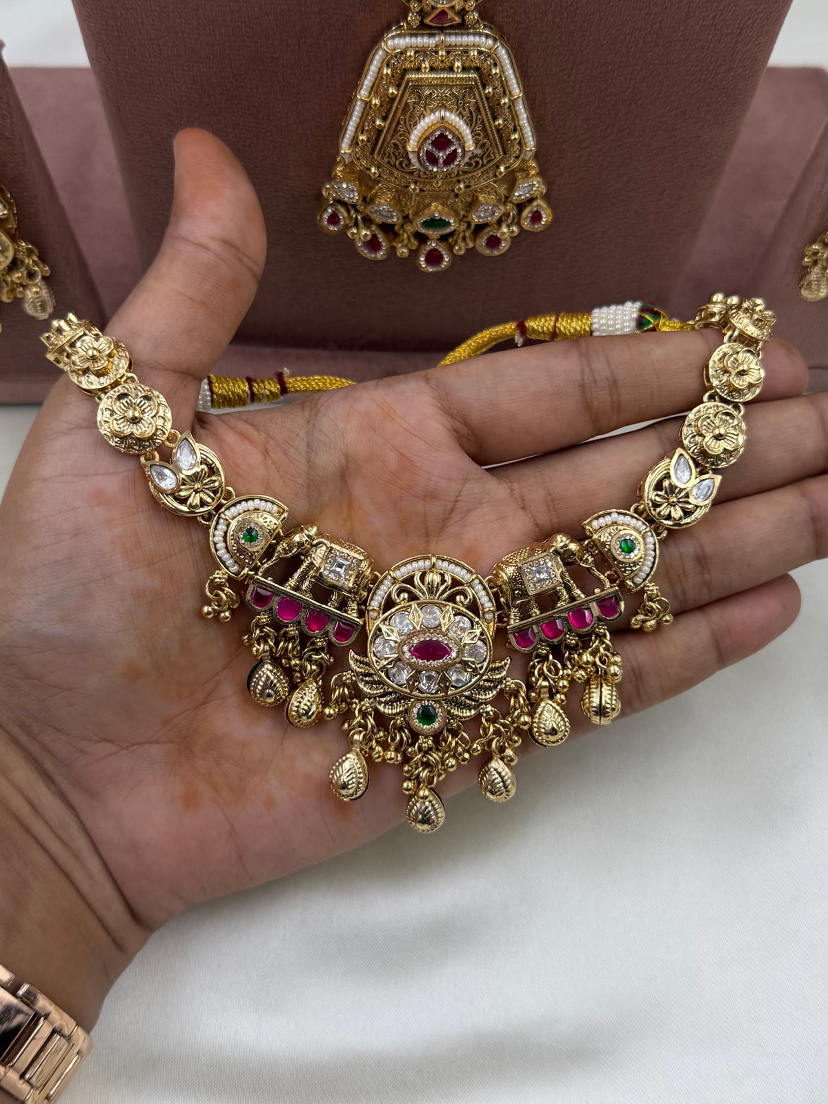Palak Heritage Combo Necklace Set