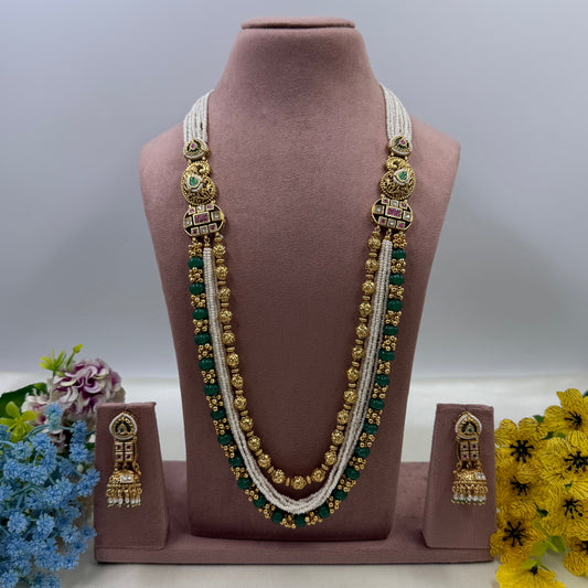 Nidhi Heritage Premium Long Necklace Set