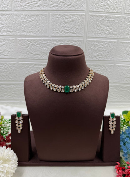 Kashvi Moissanite Delicate Necklace