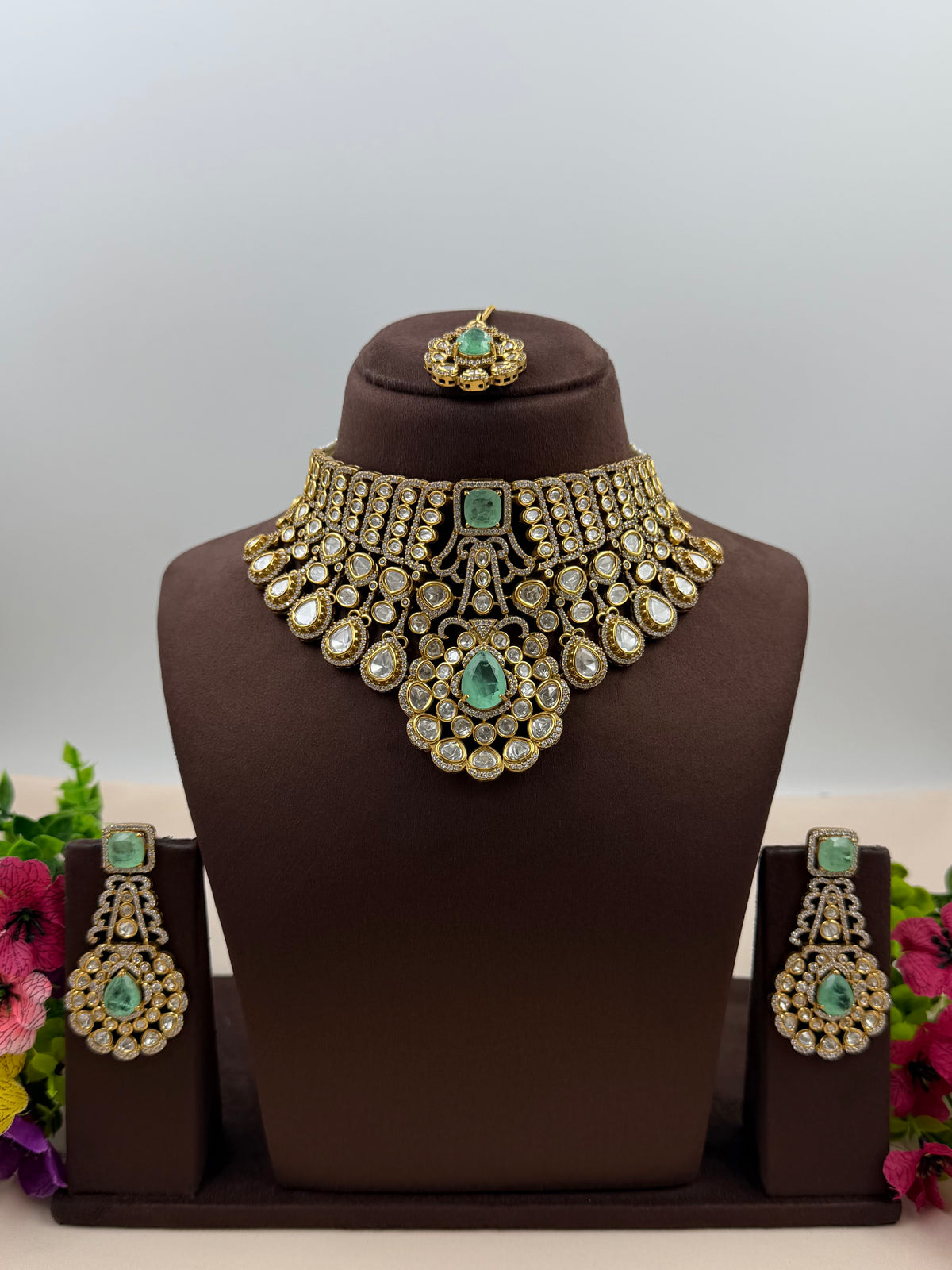 Ridhima Jaipuri Kundan Choker Necklace Set