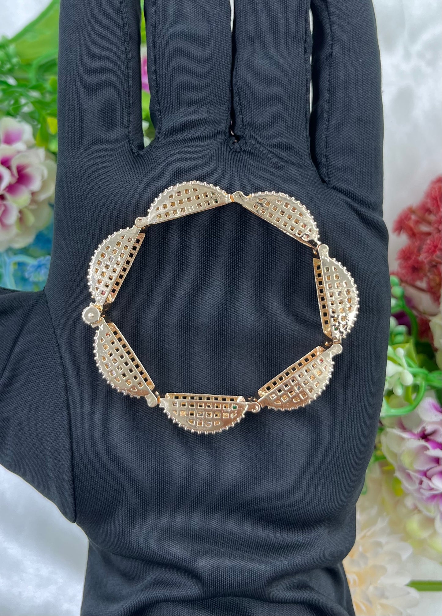Sarita Moissanite Kundan Bracelet