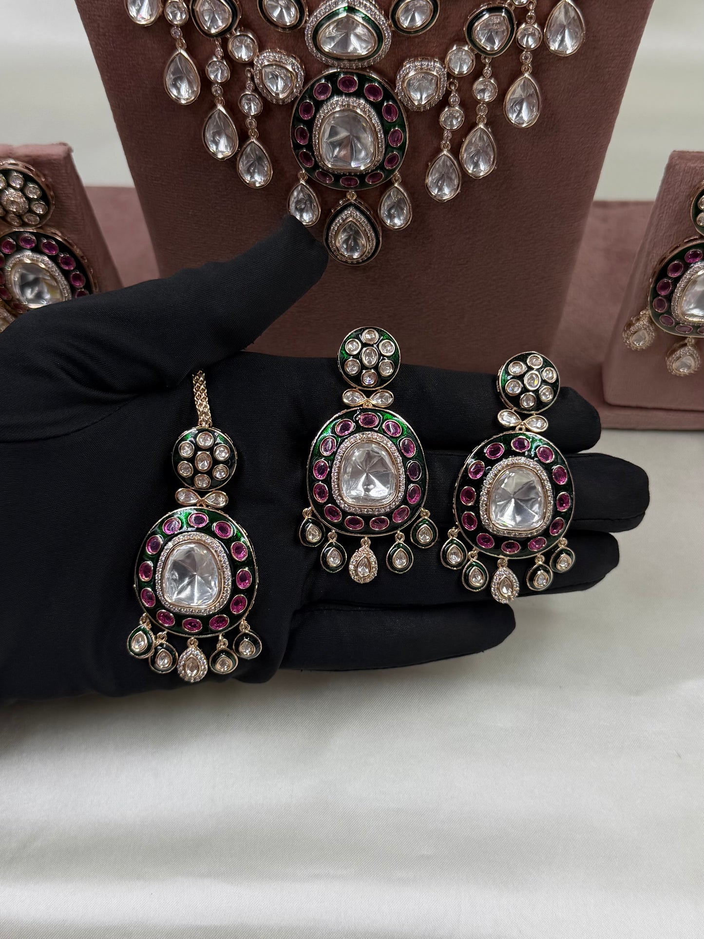Sanchita Moissanite Premium Semi Bridal Set