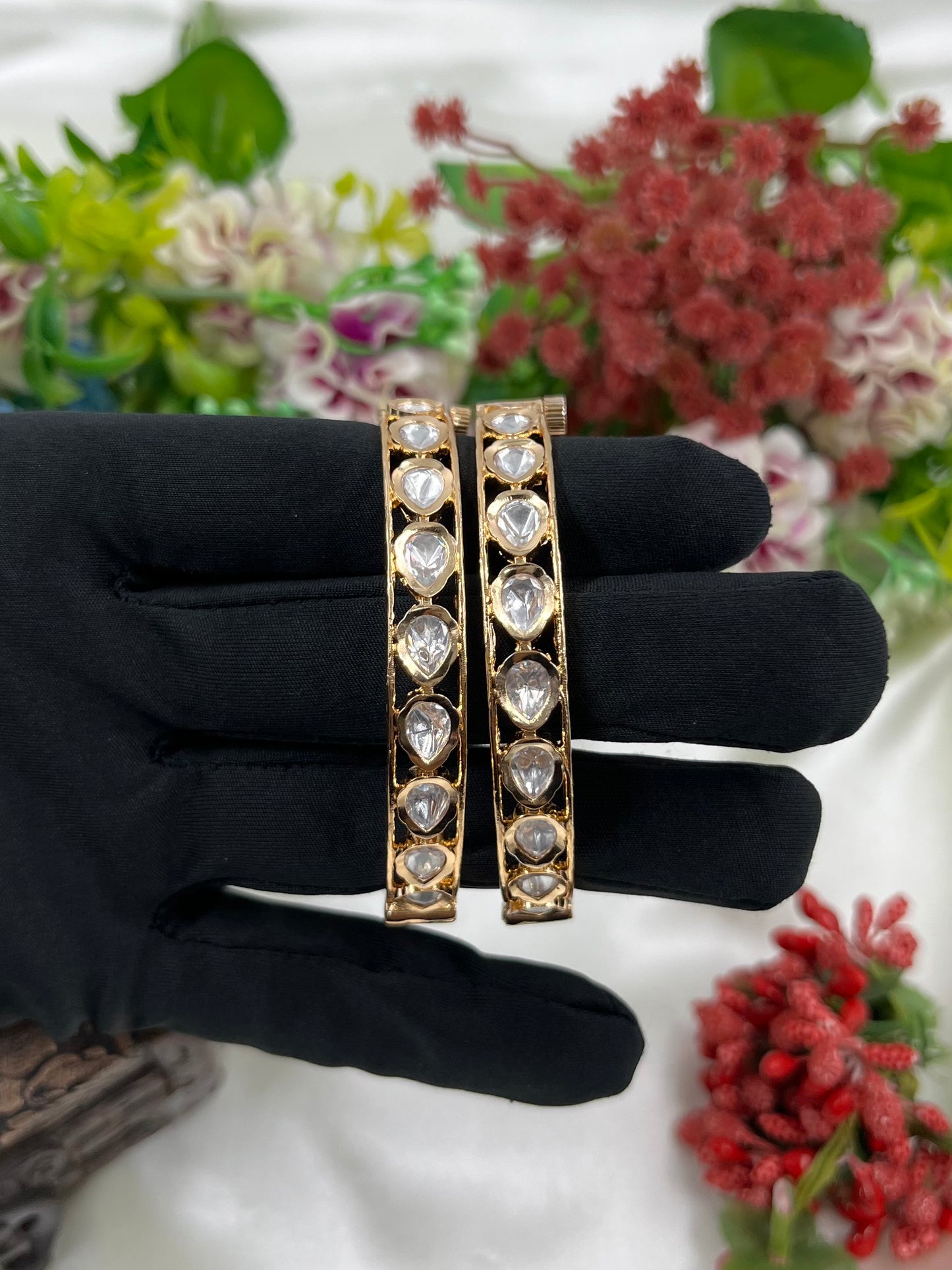 Devina Moissanite Bangles (Openable)