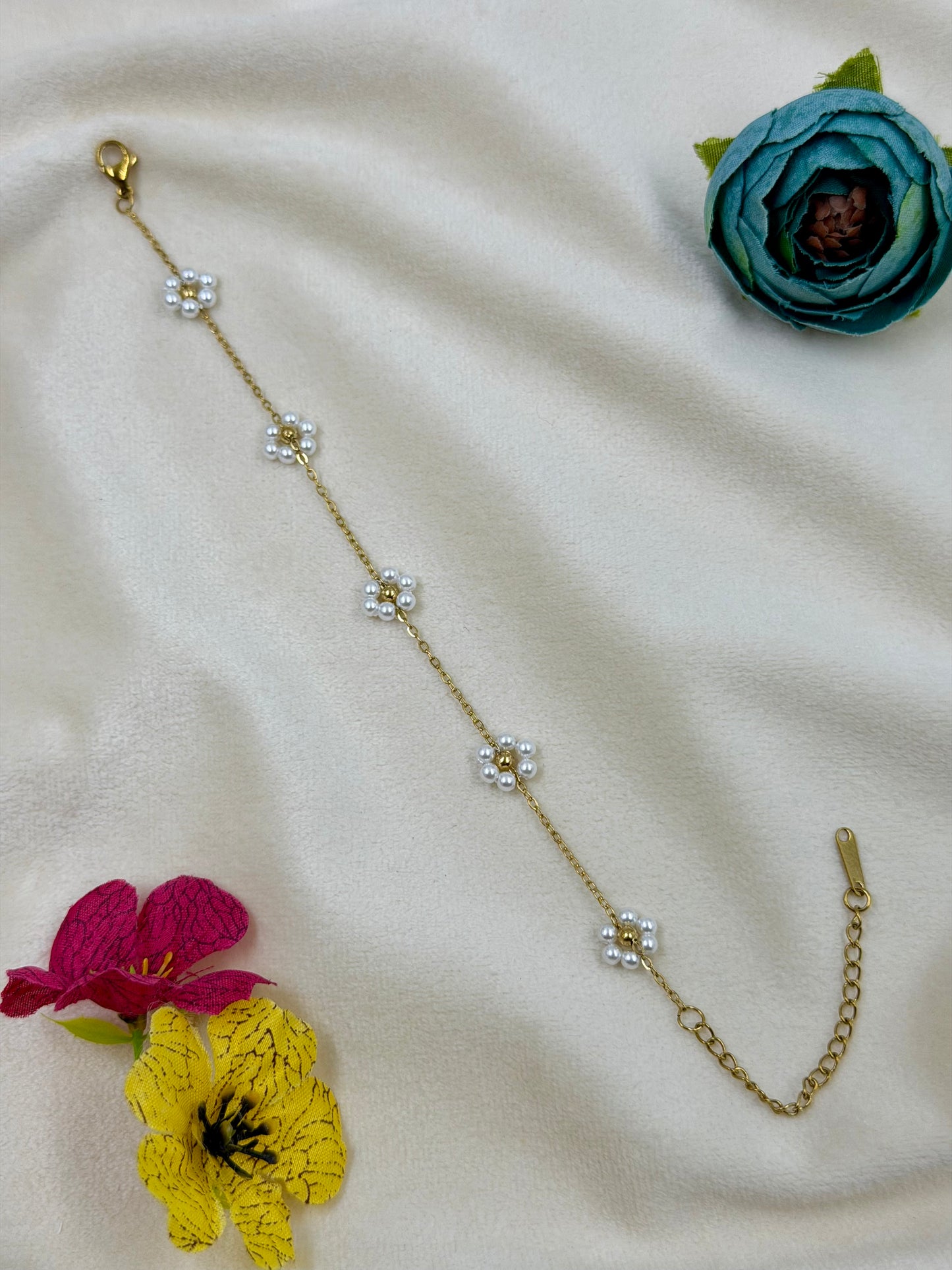 Anjali Anti-Tarnish Stainless Steel Bracelet (Adjustable)