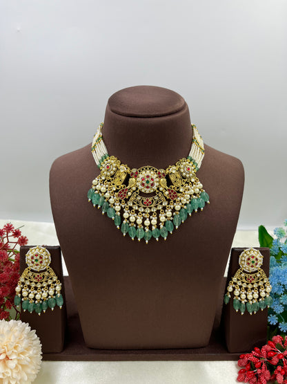 Anu Pachi Kundan Necklace