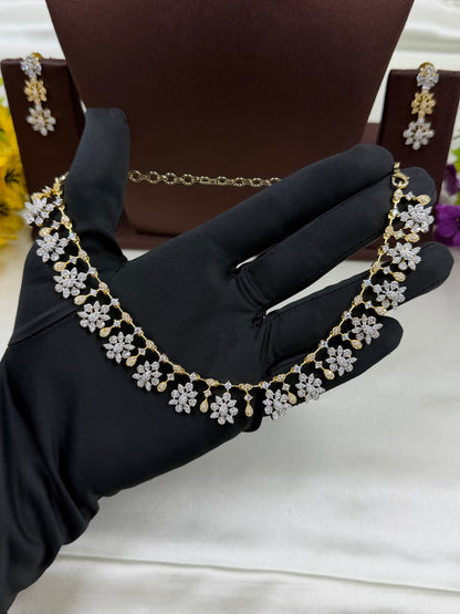 Juliee American Diamond Traditional Necklace