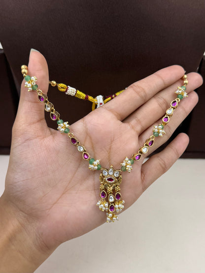 Kajal Heritage Delicate Necklace Set