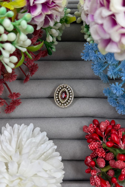 Yajna Victorian American Diamond Ring (Adjustable)