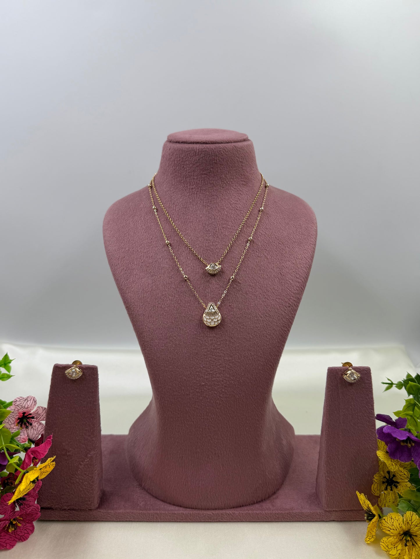 Harshada Moissanite Chain Pendant