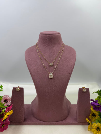 Harshada Moissanite Chain Pendant