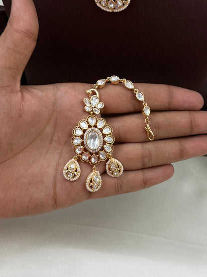 Chandra Moissanite Necklace Set