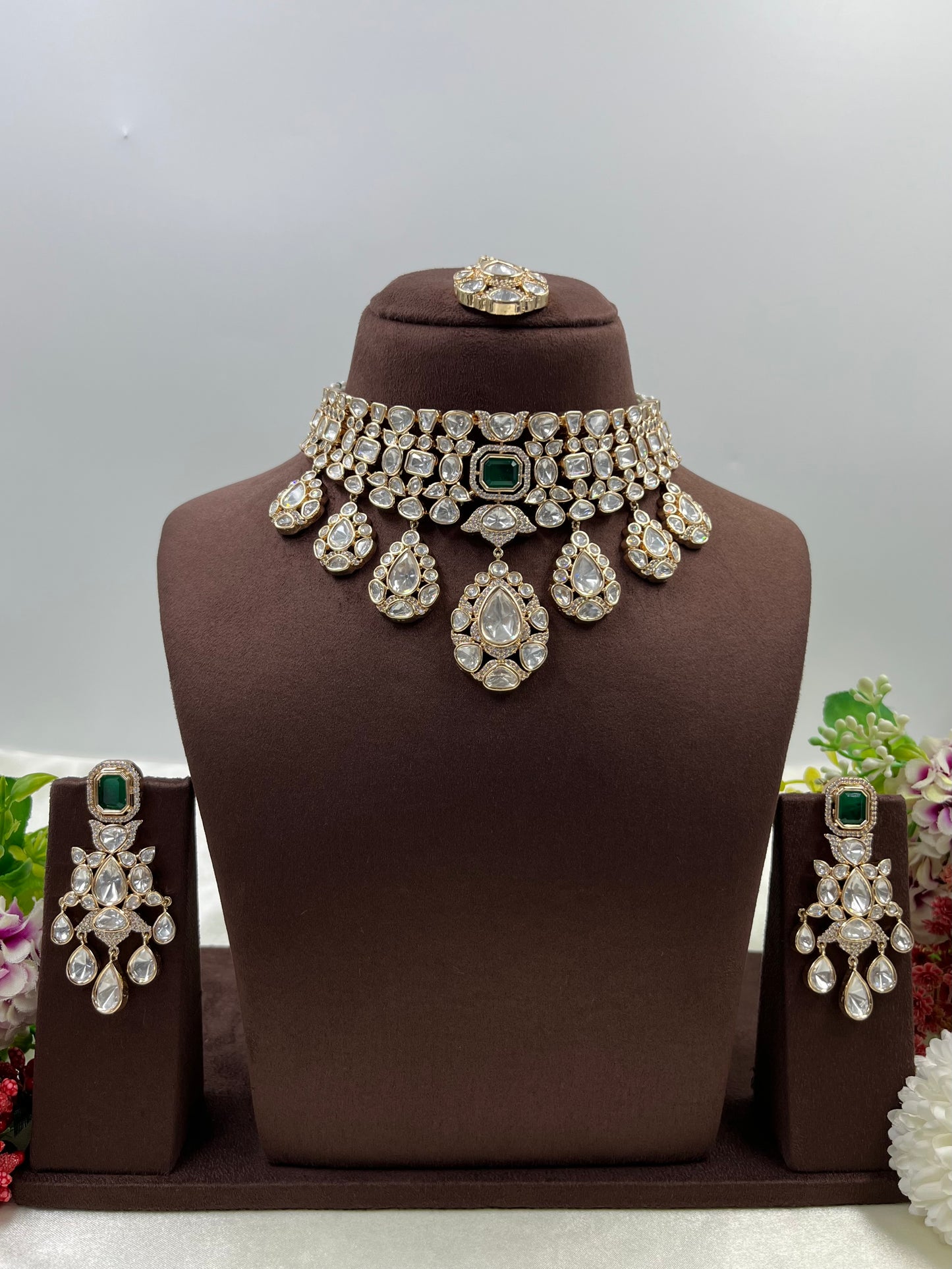 Meera Moissanite Choker Necklace
