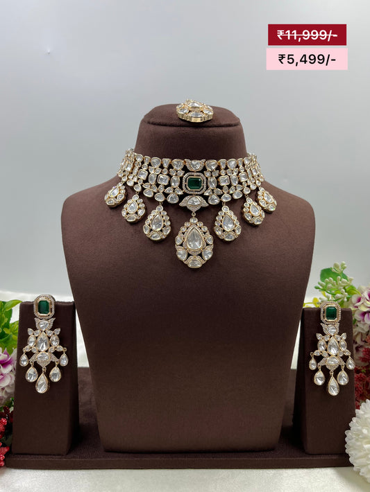 Meera Moissanite Choker Necklace