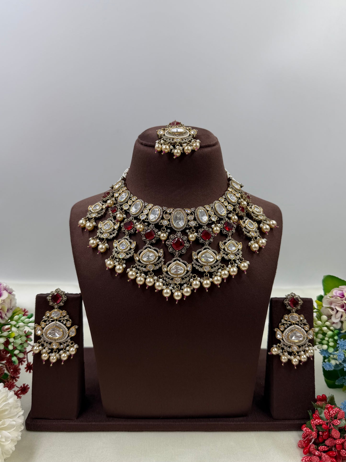 Tanisha Victorian Moissanite Necklace