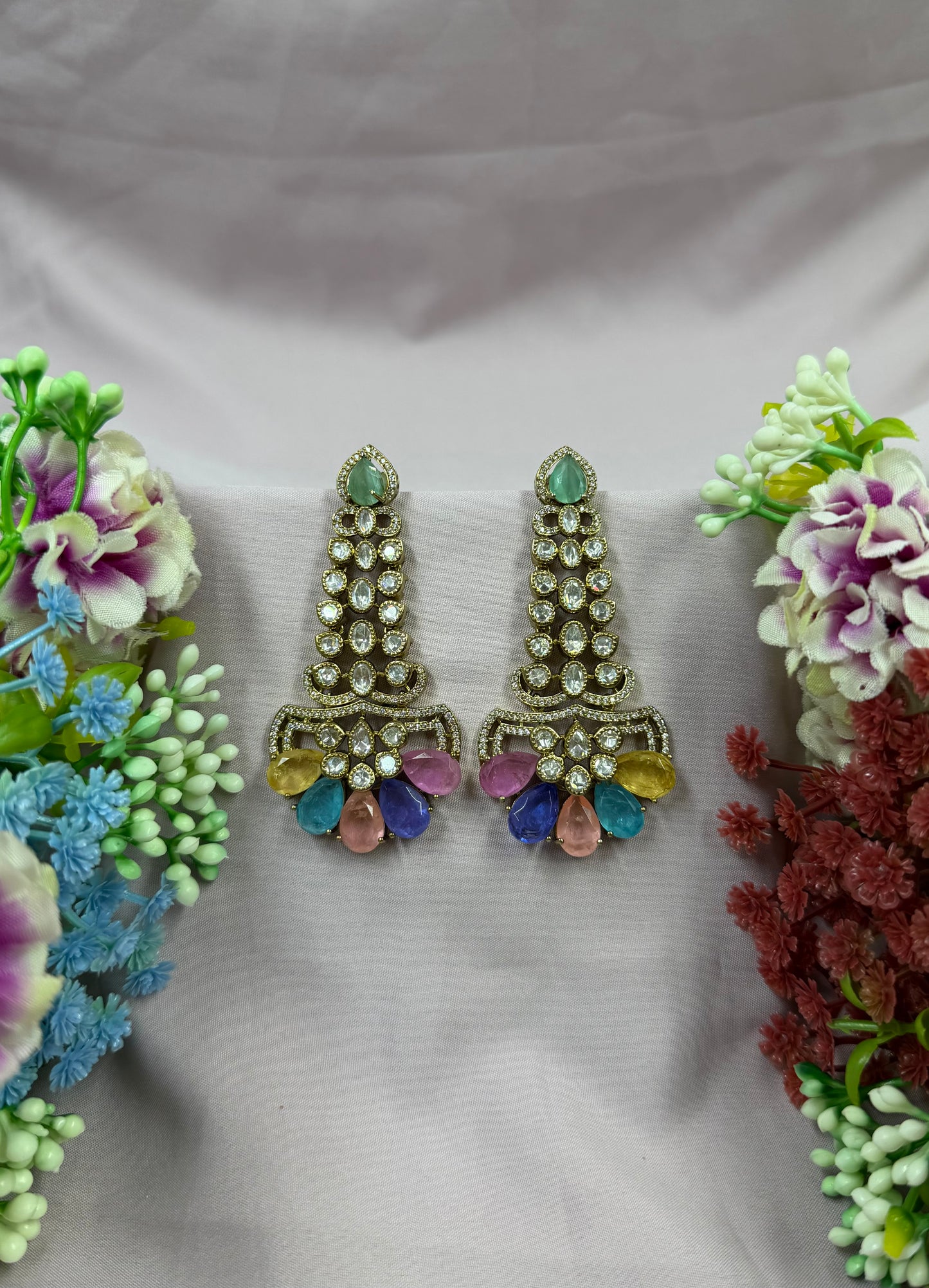 Maria Victorian Moissanite Earring