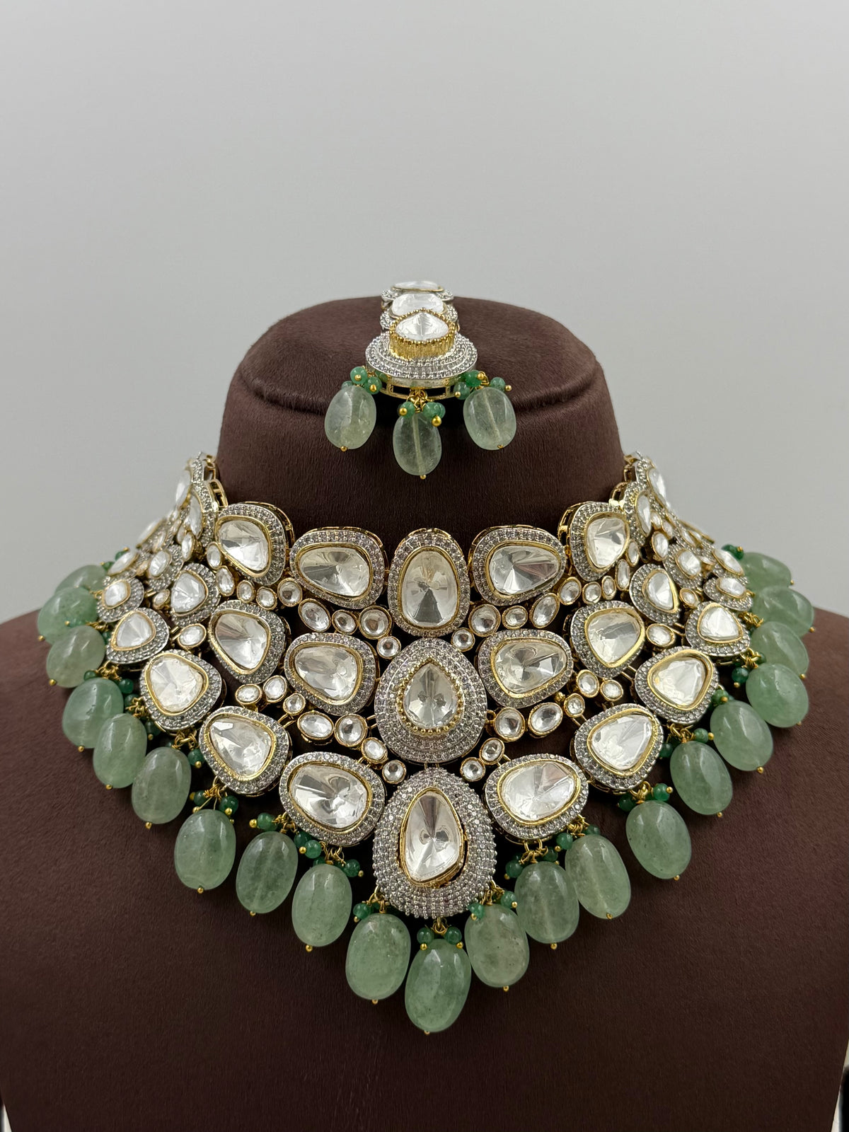 Kamya Moissanite Choker Necklace Set