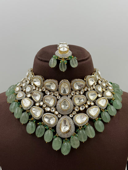 Kamya Moissanite Choker Necklace Set