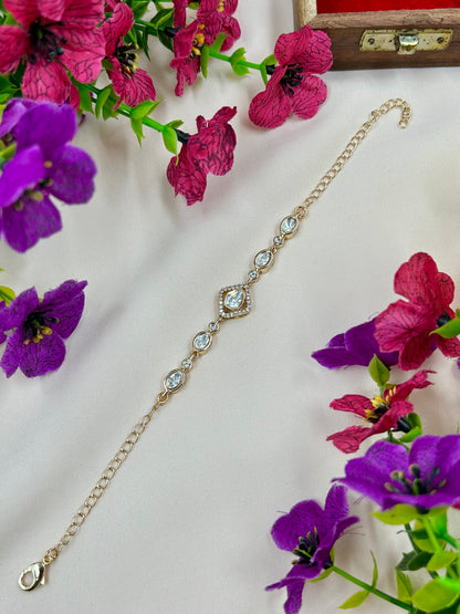 Manu Moissanite Bracelet (Adjustable)