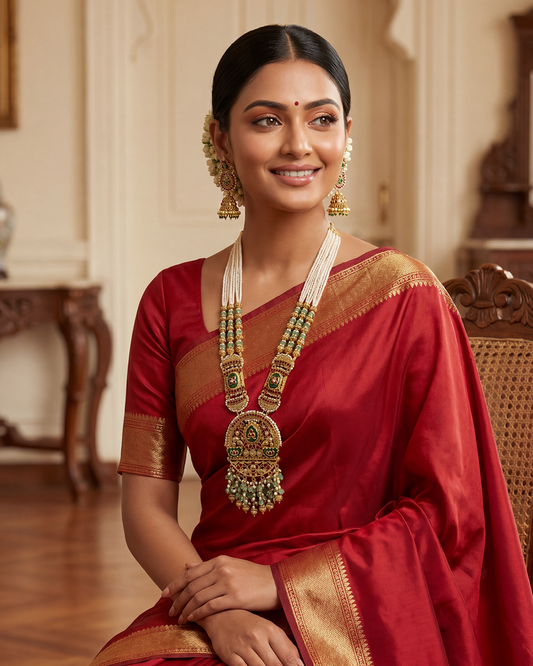 Supriya Pachi Kundan Heritage Long Necklace Set