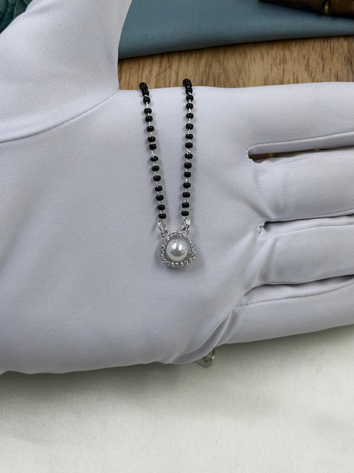 Pearl Silver Mangalsutra