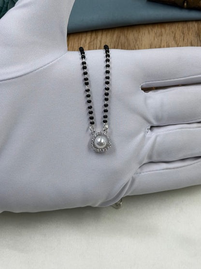 Pearl Silver Mangalsutra