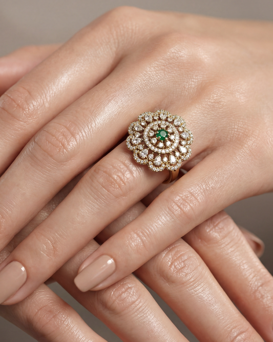 Regal Orb Victorian Ad Ring (Adjustable)