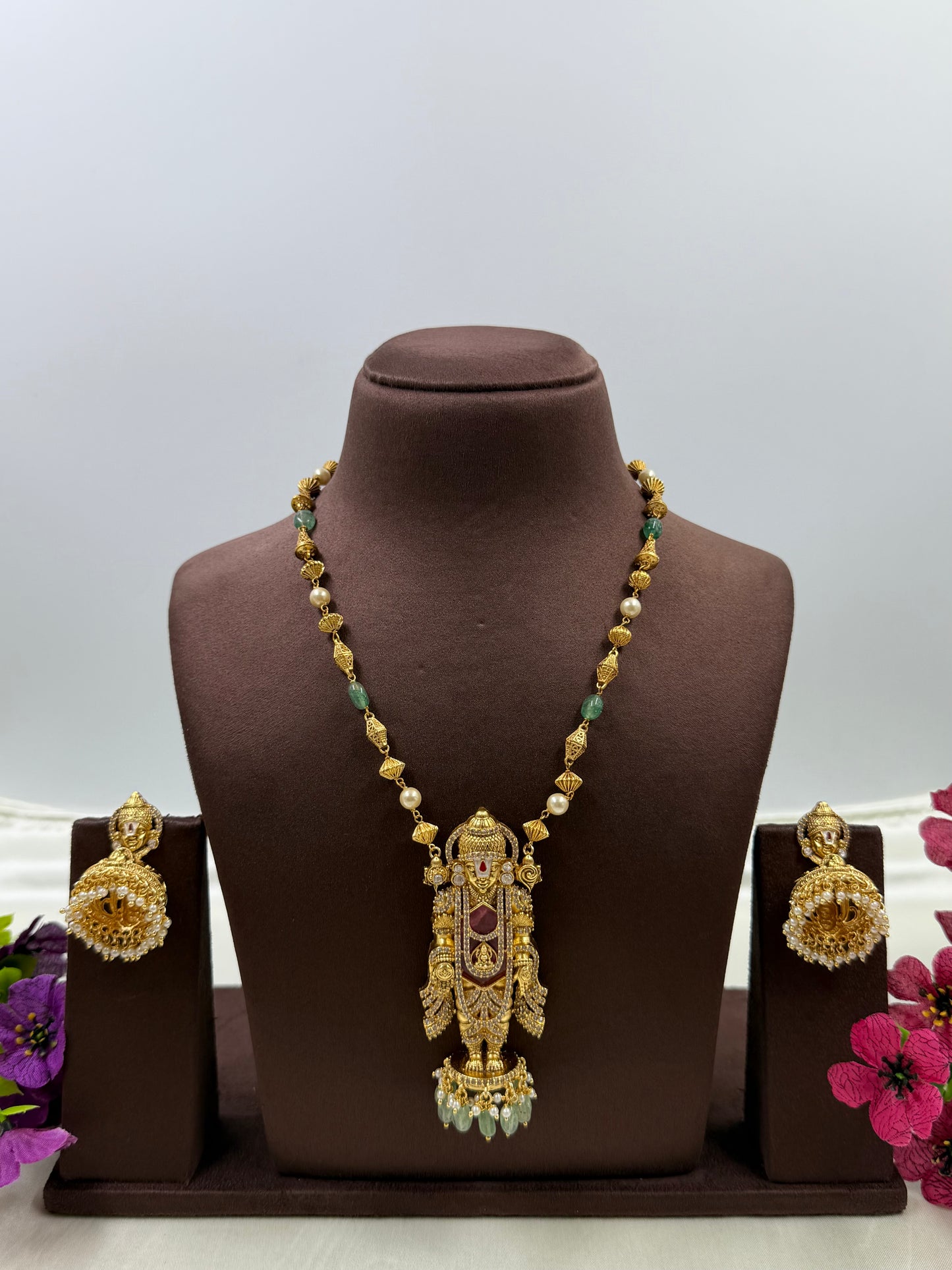 Sridevi South Indian Temple Necklace