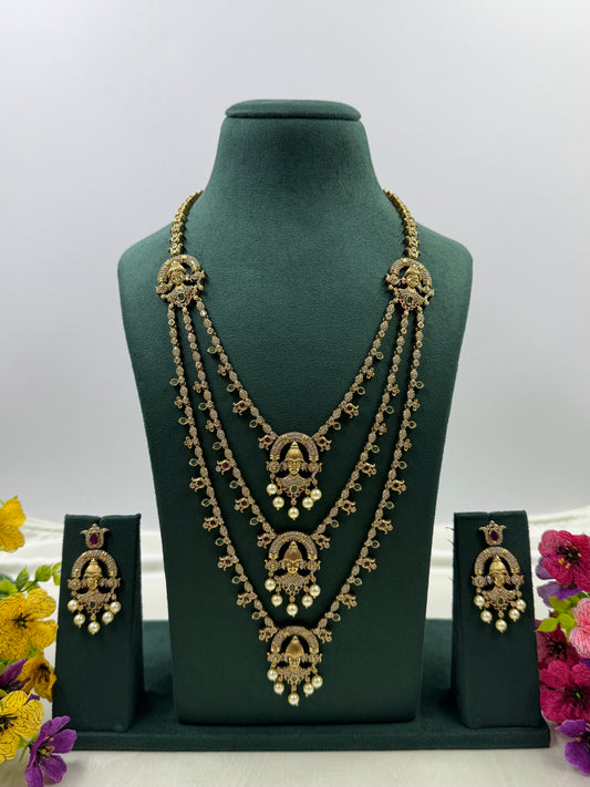 Victorian Premium Three Layer Necklace