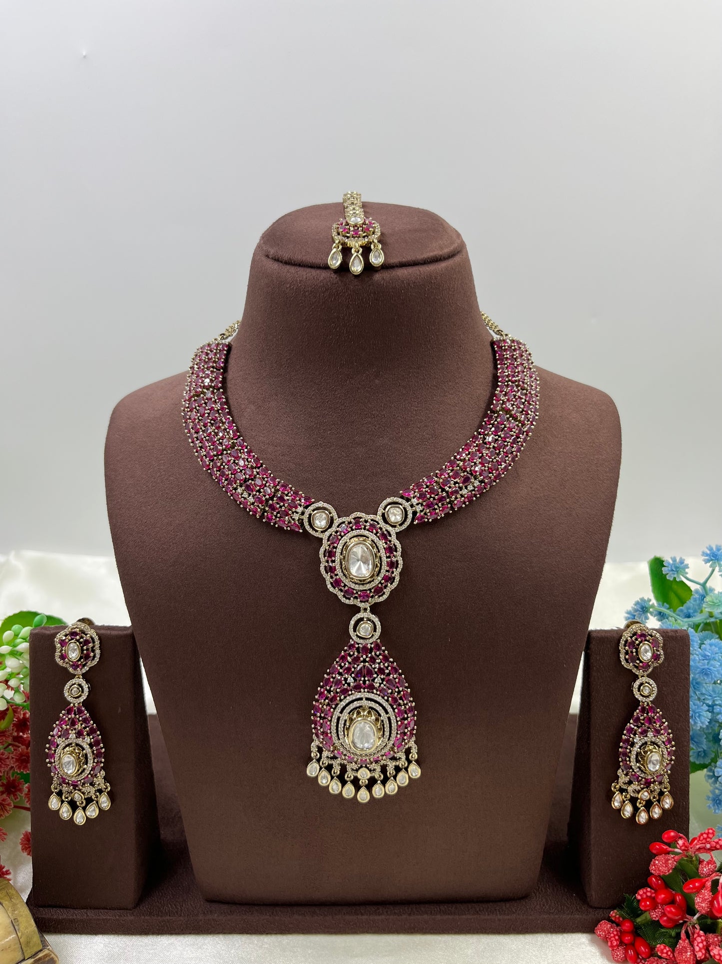 Vinita Victorian Moissanite Necklace