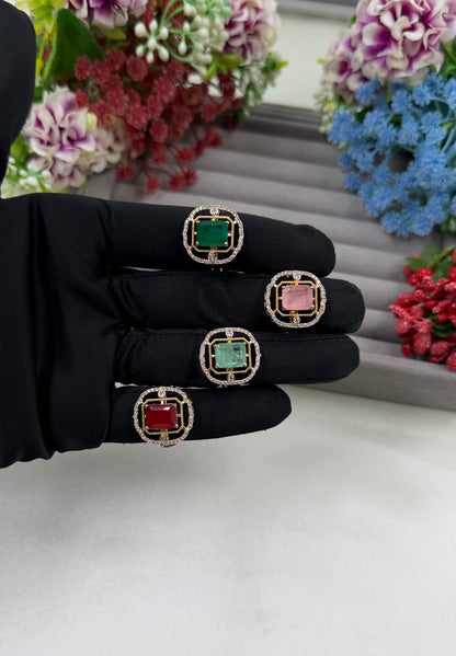 Aaratrika American Diamond Ring (Adjustable)