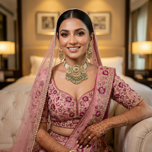 Revathi Premium Antique Gold Necklace Set