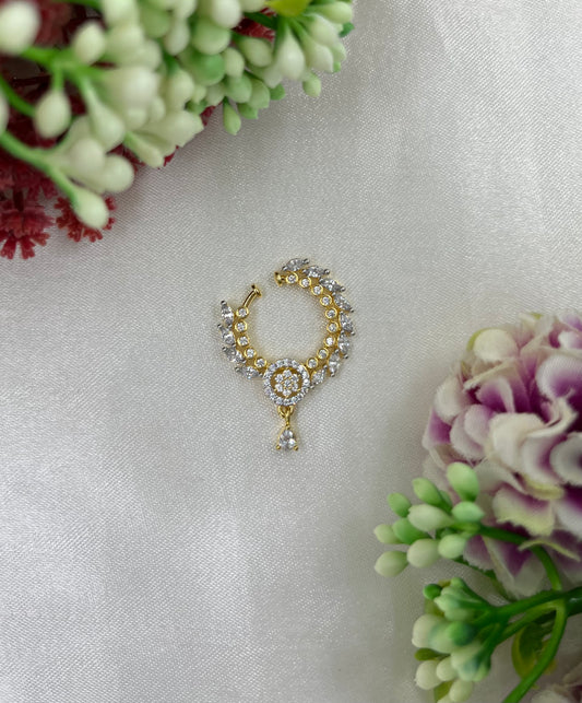 Ziva  Gold AD Nose Ring