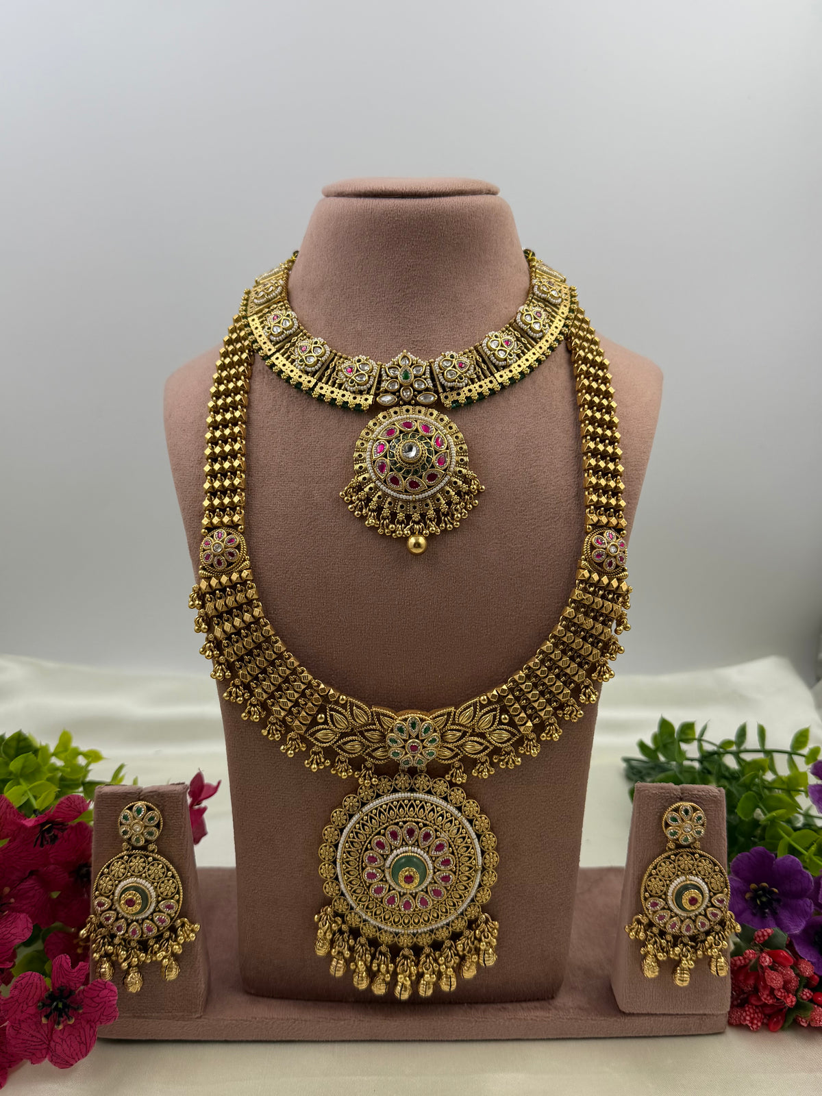Latika Heritage Chorski Combo Necklace Set