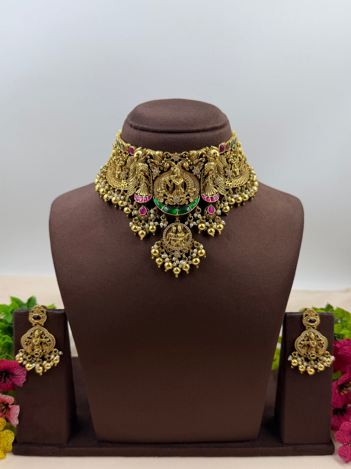 Krishna Leela Traditional Choker Necklace Set